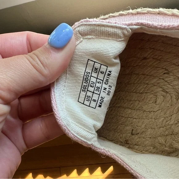 Pink/ Coral Sun Soludos Slides/ Espadrilles - Picture 7 of 7